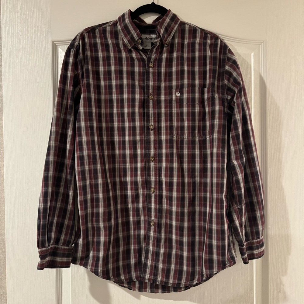 Carhartt Men’s Medium Plaid Button Down